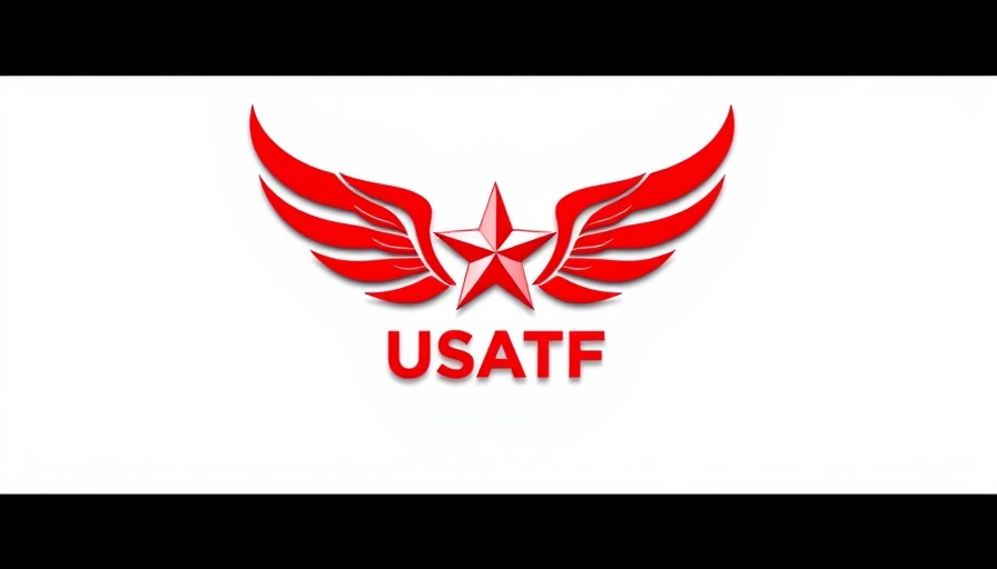 USATF logo with red wings and star for the 2025 USATF Outdoor National Championships.
