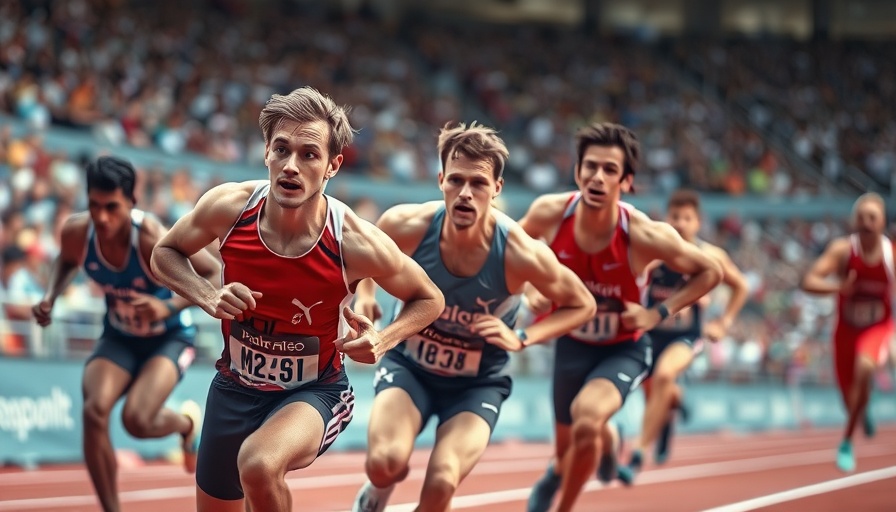 Cashane Thompson Hungary race, determined athlete sprinting in 100m.
