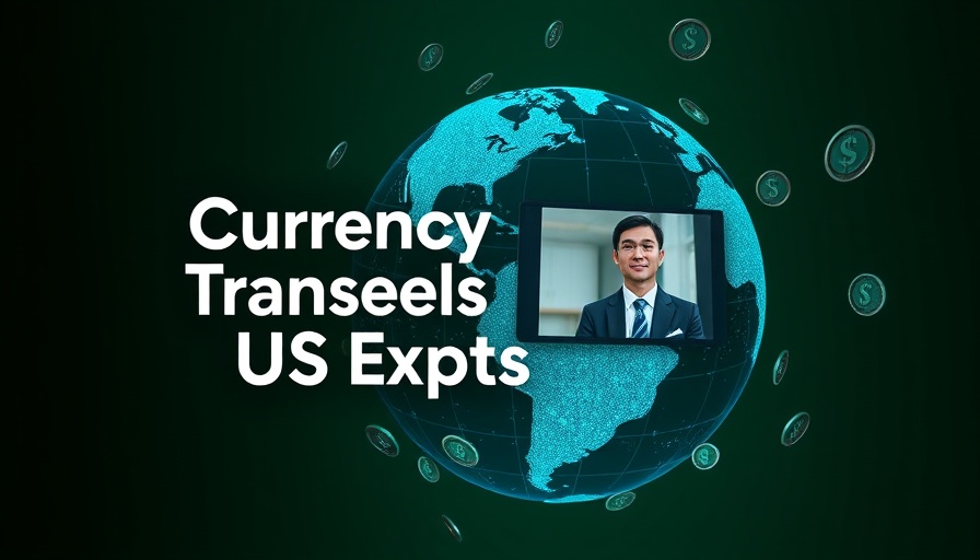 International Currency Transfer Strategies for US Expats graphic with globe and coins.