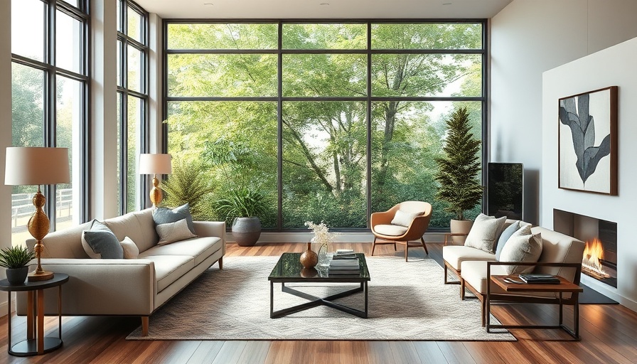 Serene Living Design Trends in a cozy living room with modern elegance.