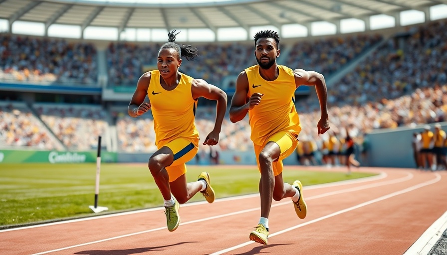 Adaptive sports athletes sprinting at Para Championships.