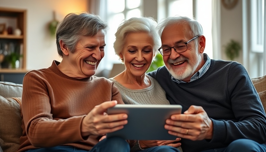 Older couple using a tablet discussing US retirement contributions for expats.