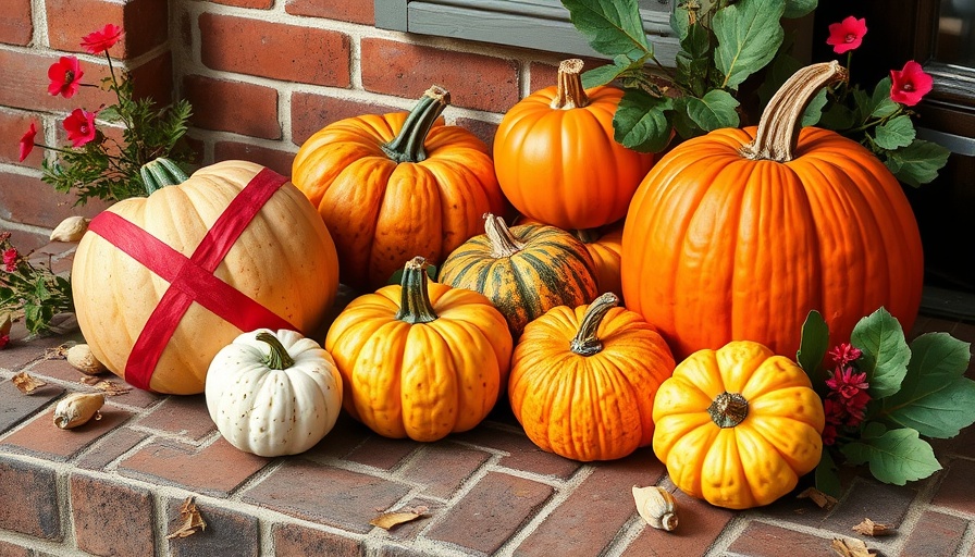 Pumpkins on porch with text on keeping them fresh.