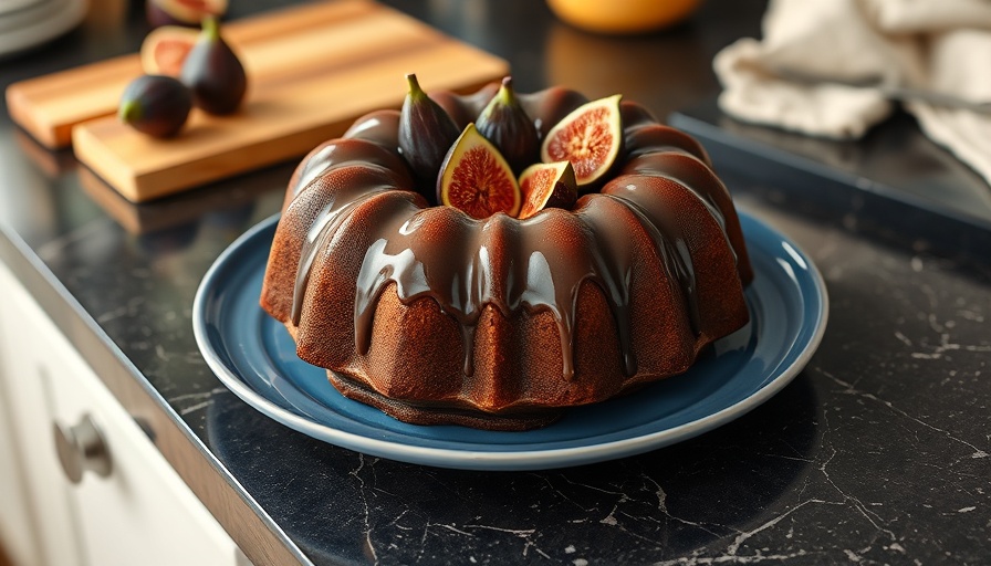 Glazed bundt cake with figs, perfect summer strawberry snack recipes.