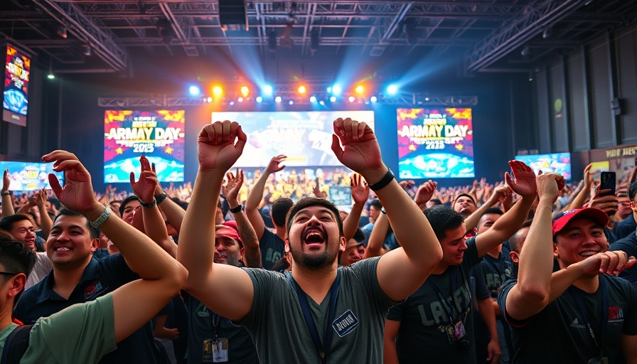 Fans attending Army Day Fan Fest 2025 capturing the event