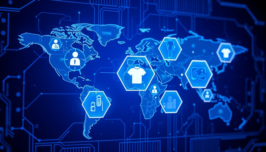 Futuristic global healthcare interface, hexagonal medical icons, blue theme.