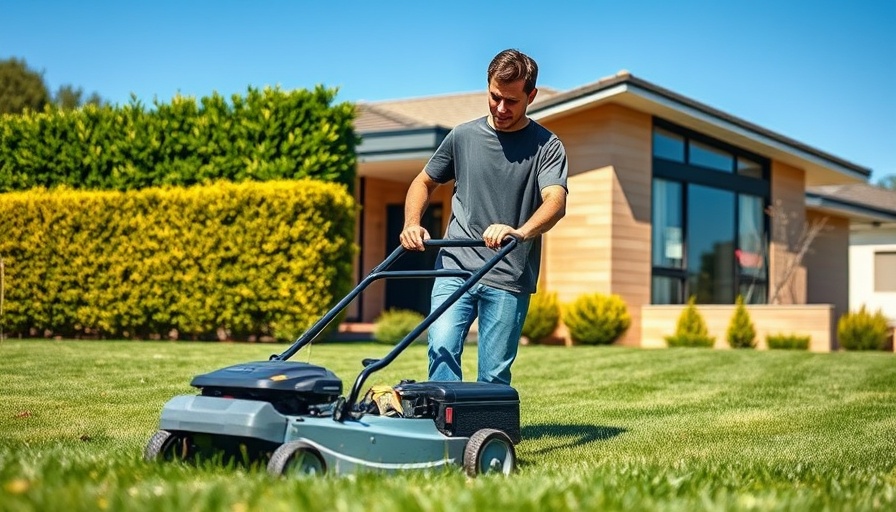 Stress-free lawn care tips include using a push mower on sunny days.