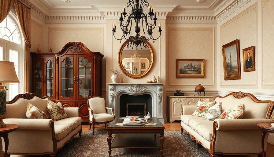 Elegant living room featuring brown furniture and decor.