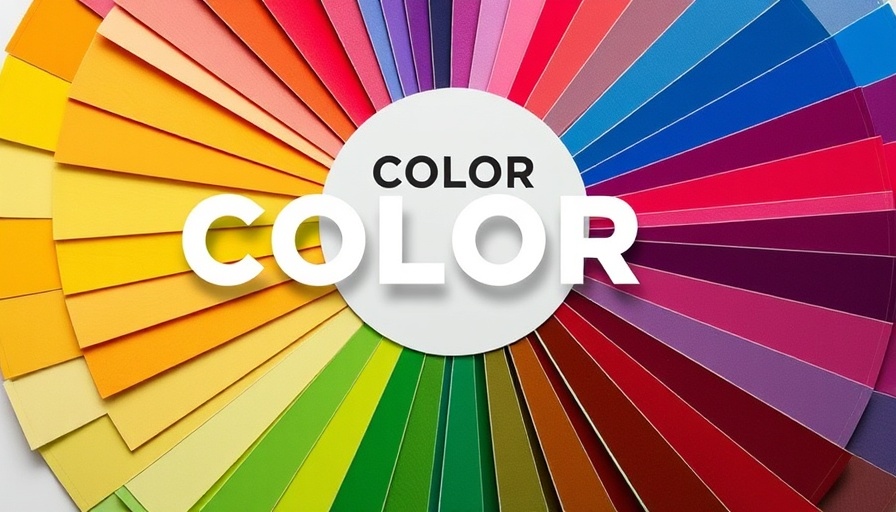Colorful swatches and text announcing 2026 Color of the Year.
