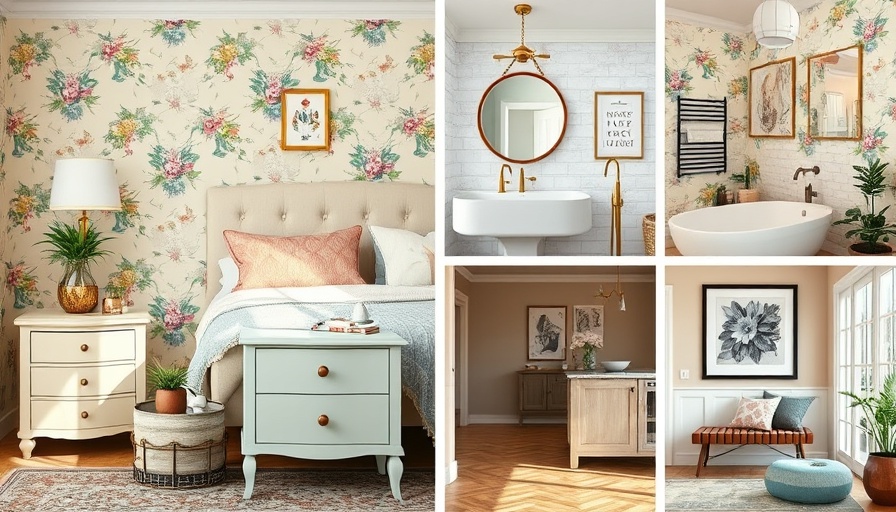 Collage of budget-friendly decor ideas under $100 for home.