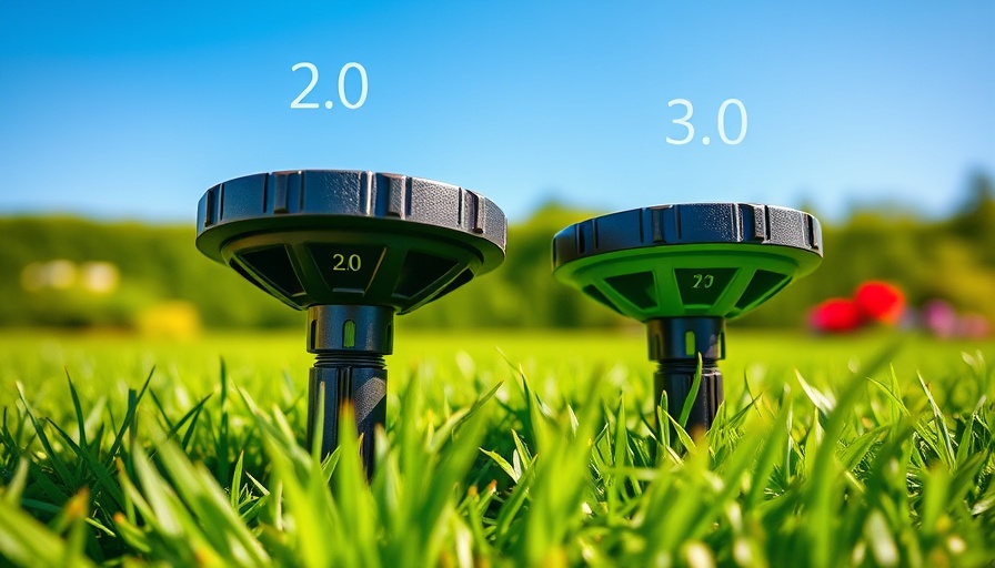 Comparison of Irrigreen 3.0 vs 2.0 sprinkler heads on grass.