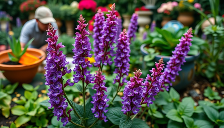 Gardener demonstrating deadheading flowers for quick reblooming in garden.
