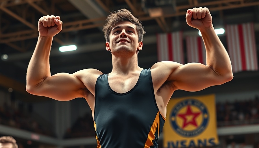 Amal Dzhandubaev celebrates age-group world title victory.