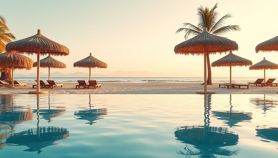 Tropical beach scene perfect for expats in low tax countries.