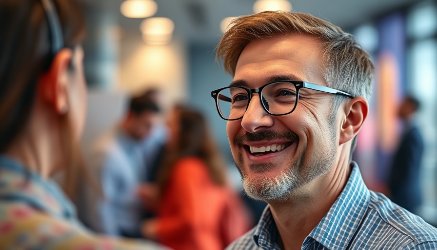 Smiling man discussing Argentina's Investor Visa Challenges in an office setting.