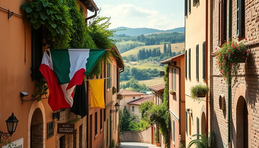 Picturesque street scene in Chartaldo, Tuscany's hidden gem.