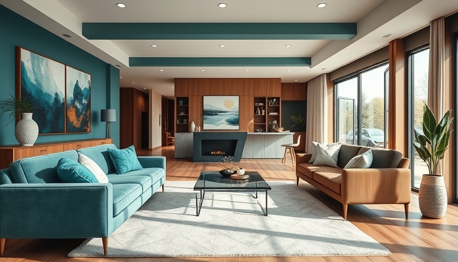 Vibrant home decor ideas in a modern living room.