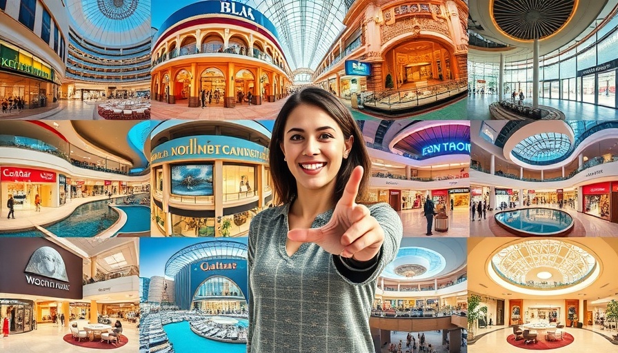 Top shopping malls in Qatar collage with vibrant architecture.