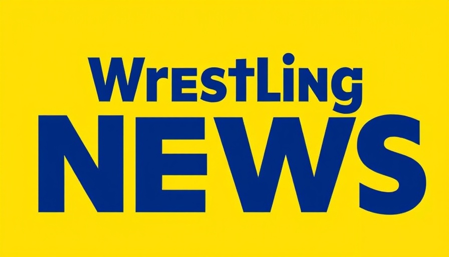 Wrestling ratings news logo on yellow background.