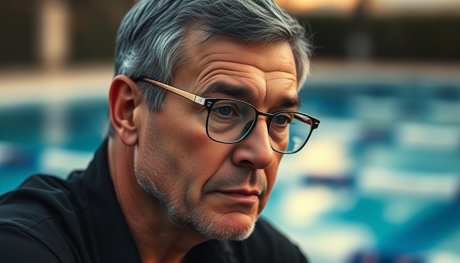 Thoughtful man with text overlay 'Change One Thing at a Time'.
