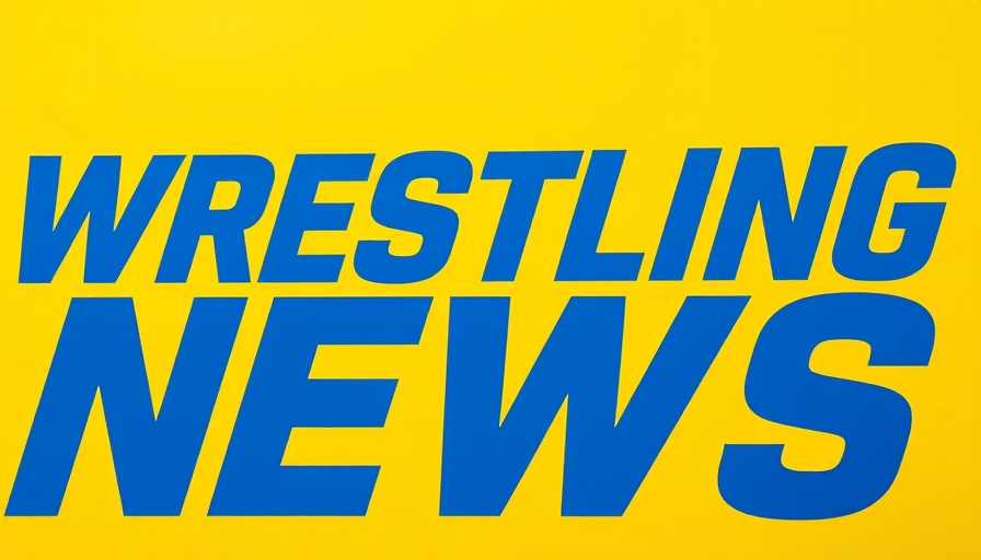 AEW Collision logo featuring bold blue text and yellow background.