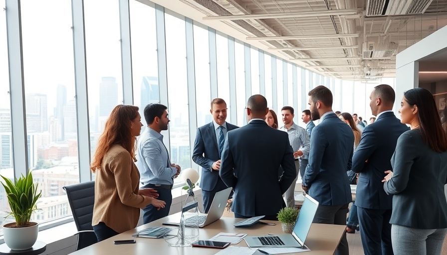Professionals collaborating in a modern Qatar office today.