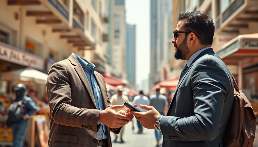 Outdoor sales agent B2C Qatar engaging in a lively urban market.