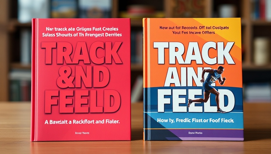 New Track and Field Books with colorful covers.