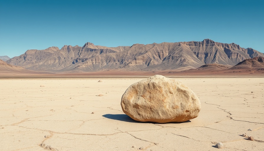 Solitary rock on desert floor symbolizing self-worth in comparison culture