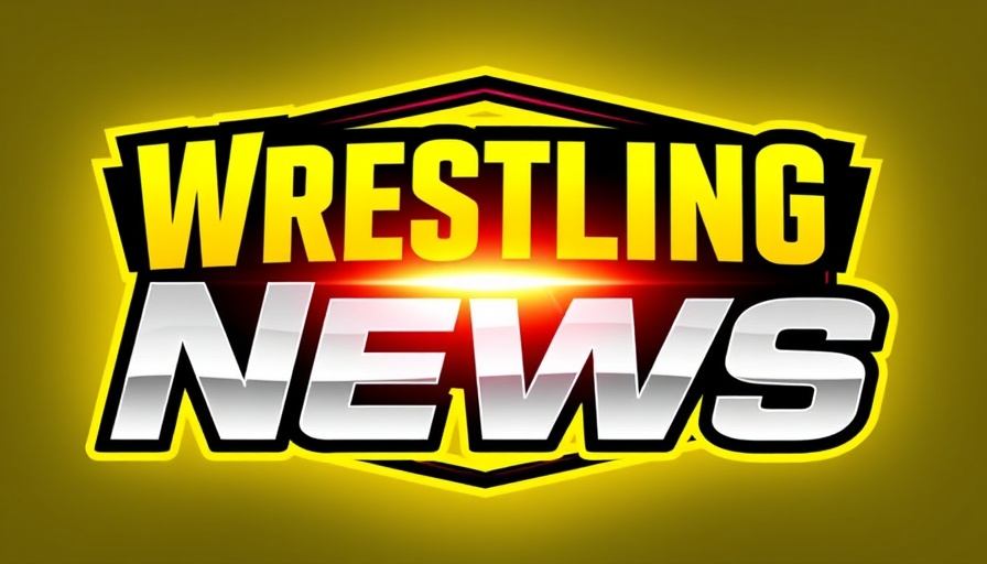 AEW vs. WWE news bold wrestling logo on yellow background