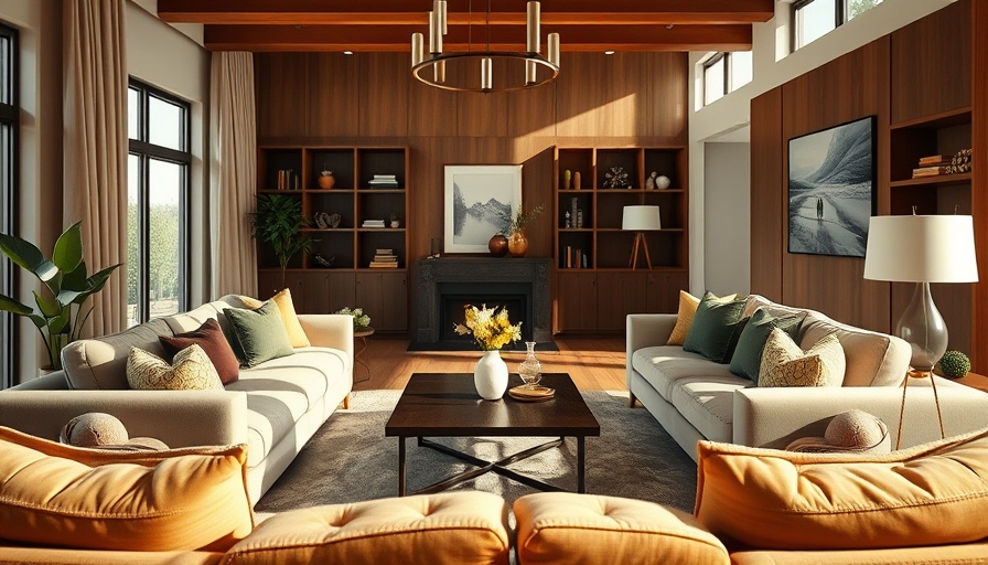 Elegant living room interior highlighting elegance and comfort.