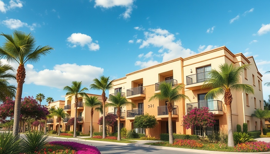 Modern Spanish apartments under blue sky, tax discrimination for non-residents in Spain.