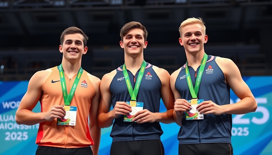 Men's 100 Backstroke Competition Results: Athletes with medals on podium.