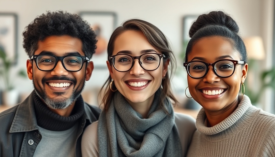 Diverse advocates smiling, promoting autistic rights advocacy.