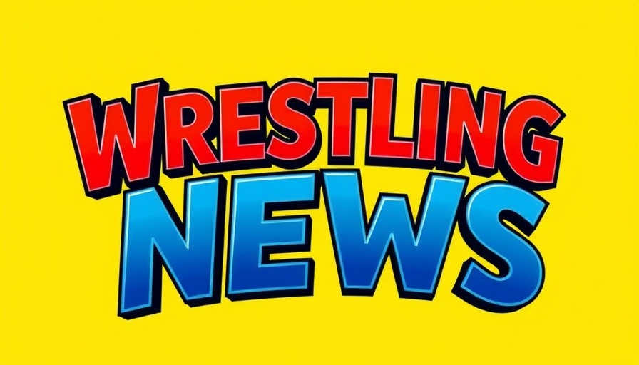 September 2025 wrestling news logo on vibrant yellow background