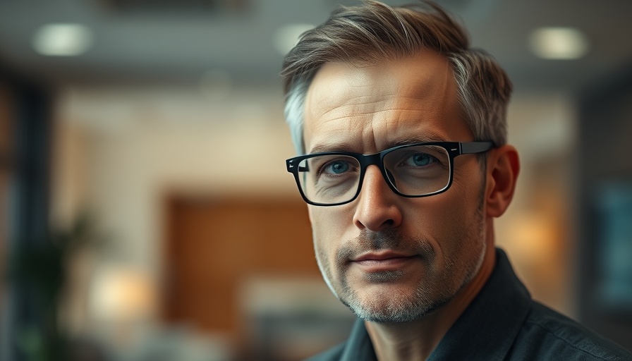 Professional looking man in a formal setting, appealing to expats.