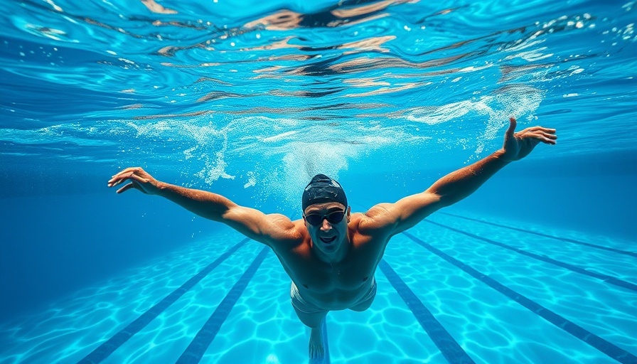 Underwater swimmer demonstrating the benefits of swimming.