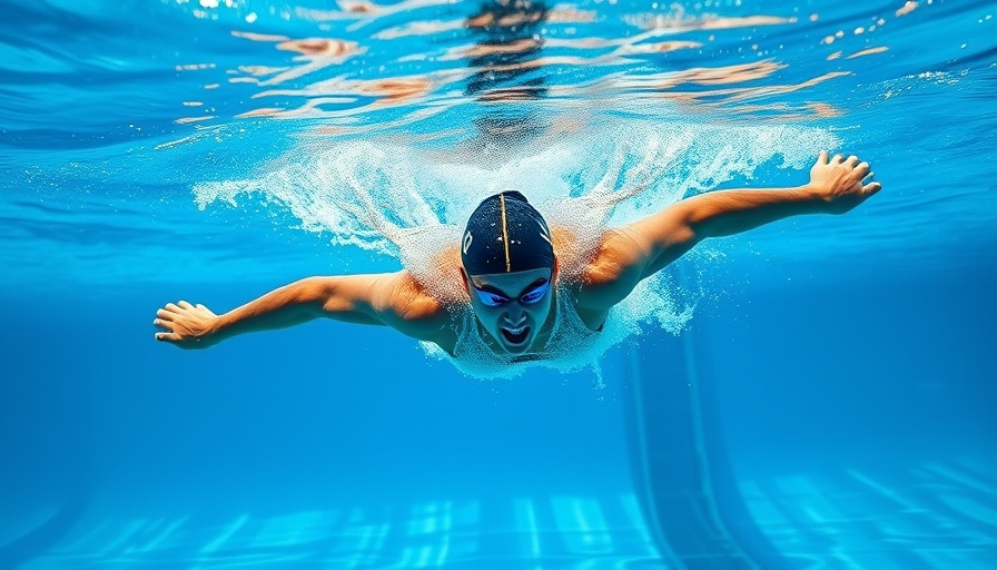 Butterfly stroke swimming technique highlighting key elements.