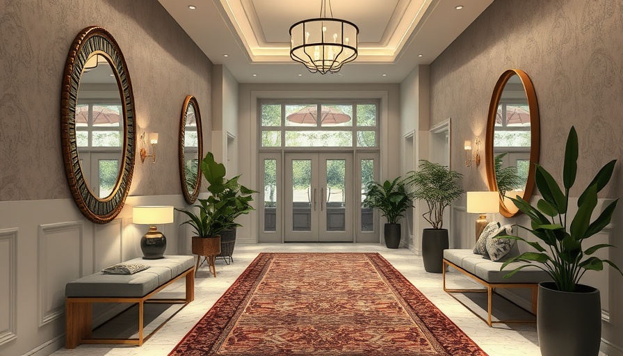 Chic modern entryway decor ideas with mirrors and plants