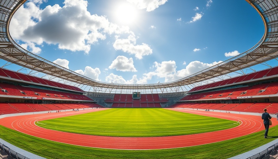 Panoramic view of stadium for World Athletics Championships 2025.