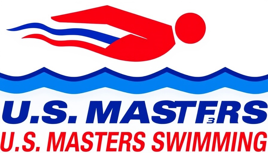 U.S. Masters Swimming logo in red and blue.
