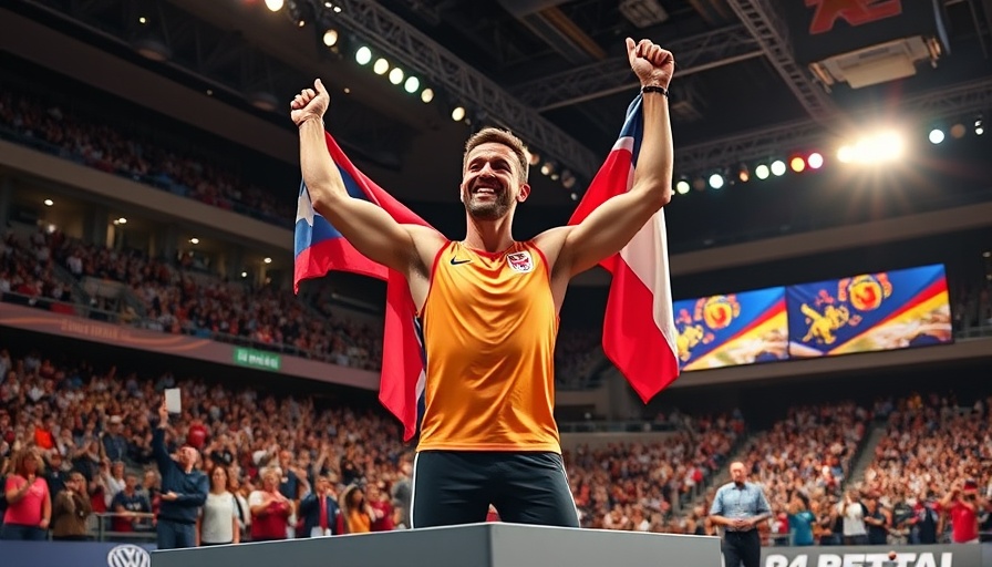 Athletes celebrate on podium at 2025 Paris Challenge Cup Results.