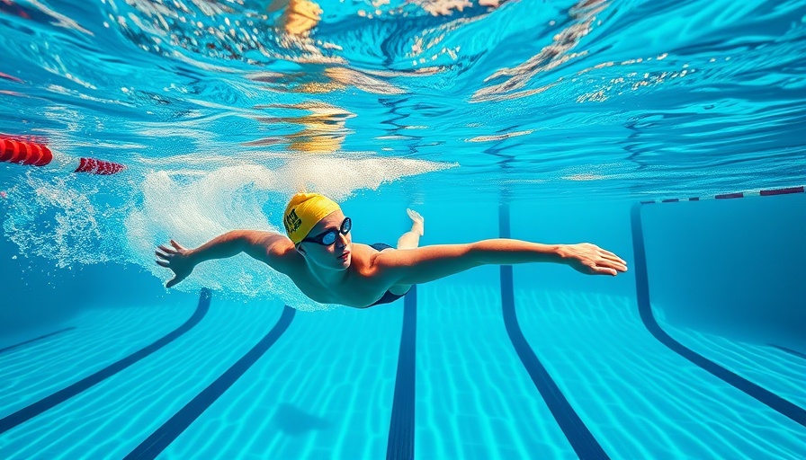 Swimmer practicing breathing drills for athletes underwater.