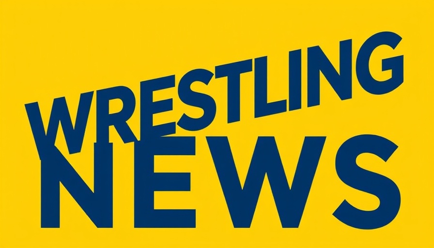 AEW and WWE wrestling updates logo with bold text.