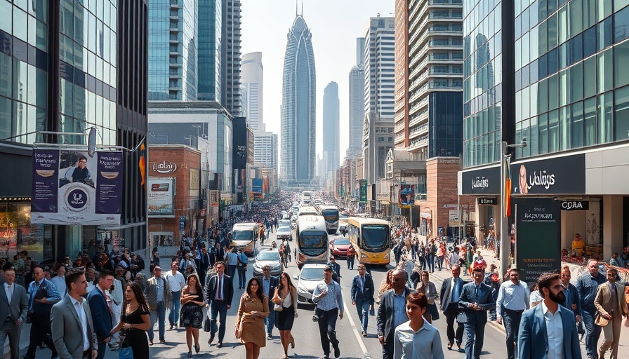 Doha cityscape with skyscrapers, illustrating living in Qatar jobs.