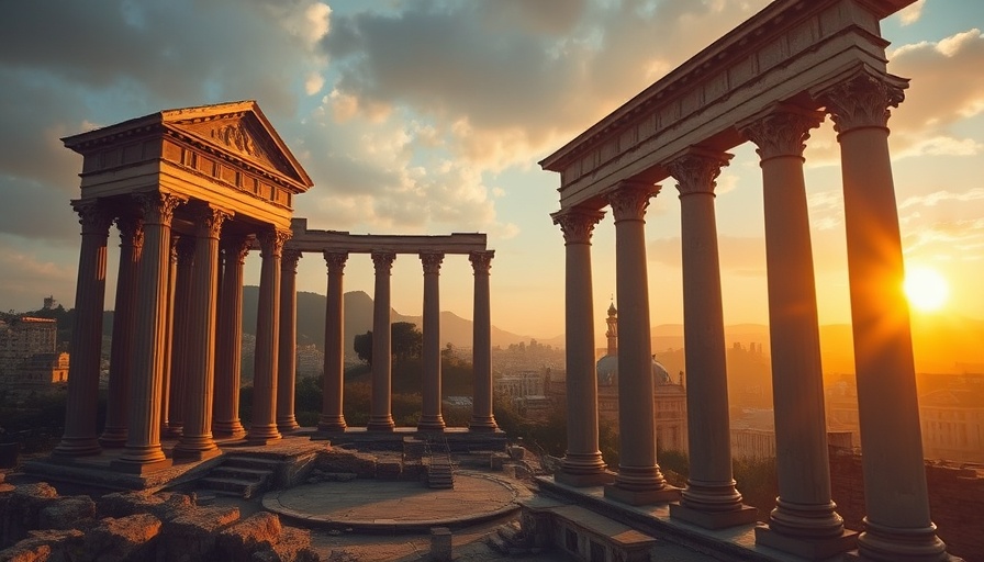 Ancient Roman ruins at sunset, avoid these tourist destinations in 2025.