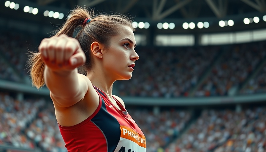 Women's Shot Put Championships: athlete in action, focused and powerful.