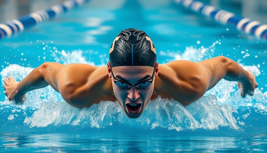 Swimmer at South African Short Course Championships in action.