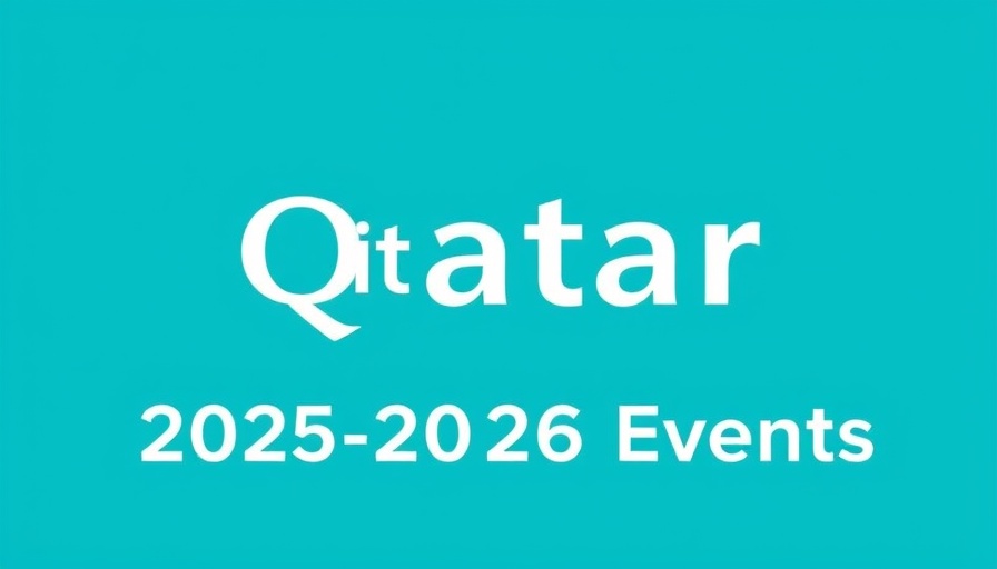 Visit Qatar promotional banner for 2025-2026 events.