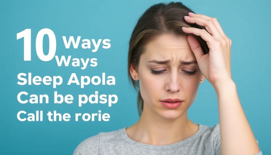 Harmful effects of sleep apnea emphasized with a stressed woman.
